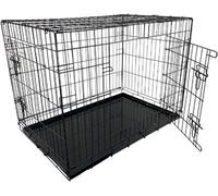 Huggle Pets Hugglepets Dog Cage With Metal Tray - Black - X-Small