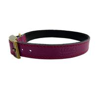 Huggle Pets Hugglepets Leather Dog Collar Large 40 - 45 Cm Merlot