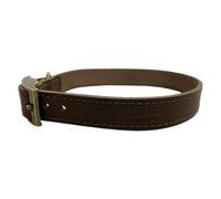 Huggle Pets Hugglepets Leather Dog Collar Medium 35 - 40 Cm Chocolate