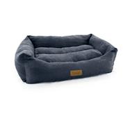 Huggle Pets Hugglepets Luxury Pet Lounger (Charcoal, Small)