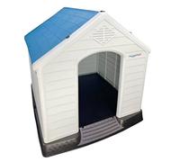 Huggle Pets Hugglepets Plastic Dog Kennel With Base (413) (Blue Roof)