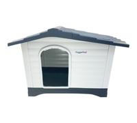 Huggle Pets Hugglepets Plastic Dog Kennel With Base (424) (Grey Roof)