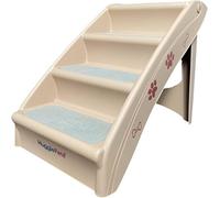 Huggle Pets Hugglepets Plastic Pet Stairs / Steps (Beige With Carpet)