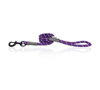 Huggle Pets Hugglepets Purple 107Cm X 1.2Cm Reflective Weatherproof Rope Dog Lead