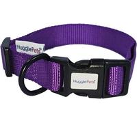 Huggle Pets Hugglepets Purple Medium 30 - 50Cm Snappy Weatherproof Dog Collar