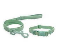 Huggle Pets Hugglepets Skye & Murphy All Weather Snappy Collar & Lead Set (Blush, Medium)