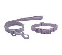 Huggle Pets Hugglepets Skye & Murphy All Weather Snappy Collar & Lead Set (Lavender, Large)