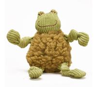 HuggleHound Knotties Green Frog Large Dog Toy