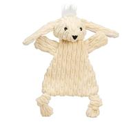 HuggleHounds Flatties - Dog Plush Toys to Keep Them Busy, Squeaky Crinkle Pet Toy for Medium and Large Dogs, Durable Stuffed Animal Toy - Bobbi Bunny HuggleFlatties, Large