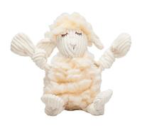 HuggleHounds HuggleFleece FlufferKnottie Louise Sheep Toy For Dogs