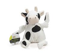 HuggleHounds Plush Corduroy Durable Barnyard Knotties, Large