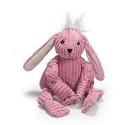 HuggleHounds Plush Corduroy Durable Knotties Bunny Dog Toy, Large