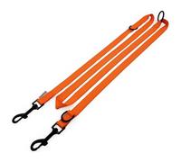 HugglePets 10 In 1 Dog Training Lead Dogs. Hands Free Slip-On Rope Leash. Weather-Resistant. 200 x 1.9cm Professional Dog Lead To Stop Pulling. Short & Long Puppy Training Lead Orange