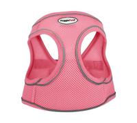 HugglePets Air Mesh Step In Dog Harness - Pink (Small - 36-44cm) Strong & Secure Lightweight & Breathable Harness for Small Dogs with Reflective Lining.