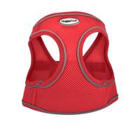 HugglePets Air Mesh Step In Dog Harness - Red (Large - 52-60cm) Strong & Secure Lightweight & Breathable Harness for Large Dogs with Reflective Lining.