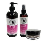 HugglePets Bubbly Tails Baby Powder Dog Shampoo, Cologne & Balm