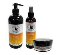 HugglePets Bubbly Tails Citrus Dog Shampoo, Cologne & Balm