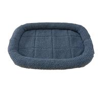 HugglePets Comfy Sheepskin Enclosed Dog Bed Medium Dove Grey. Rectangular Machine Washable Dog Beds with Thick Edging and Slip-Proof Backing.