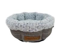 HugglePets Donut Dog Bed - Granite & Ivory - Large