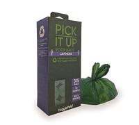 HugglePets Large Tie Handle Dog Poo Bags Rolls - 21 x 15 Bags, Total 315. 'Pick It Up' Lavender Scented Dog Poop Bags Rolls 65% Recycled Green Pet Waste Holders