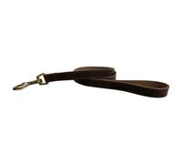 HugglePets Leather Dog Lead Legacy British Handmade Leather (Chocolate, 100cm x 1.9cm)