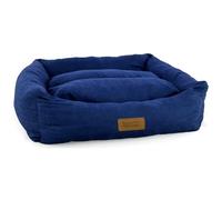 HugglePets Luxury Dog Lounger - Navy - Medium