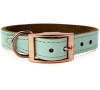HugglePets Luxury Padded Leather Dog Collar - - Size: XS