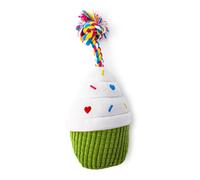 HugglePets Party Pup Cupcake Squeaky Dog Toy - Lime