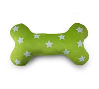 HugglePets Party Pup Squeaky Bone Dog Toy - Lime