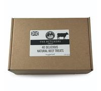 HugglePets Premium Assorted Natural Beef Dog Treat Box | 40 Pieces | The Butchers Shop Pet Food | Delicious High Protein Snack | Perfect Selection for Your Pup | Great for All Types of Chewers