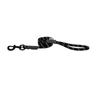 HugglePets Reflective Rope Dog Lead - 107 x 1.2cm - Black