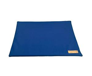 HugglePets Small 61cm Waterproof Dog Crate Cage Mat Cushion in Blue | Machine Washable Cover