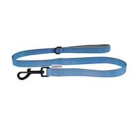 HugglePets Soft Padded Dog Lead. Blue Dog Lead with Metal Swivel Trigger Fastening, Reinforced Stitching, Accessory Clip & Soft Neoprene Handle.