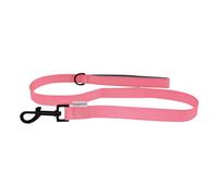 HugglePets Soft Padded Dog Lead. Pink Dog Lead with Metal Swivel Trigger Fastening, Reinforced Stitching, Accessory Clip & Soft Neoprene Handle.