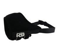 HugglePets Tactical K9 Adjustable Comfort Dog Training Muzzle | Small | Designed For Big, Strong Jaws | With 3 Adjustment Points | Breathable | Prevents Biting | Suitable For All Dog Breeds | Black