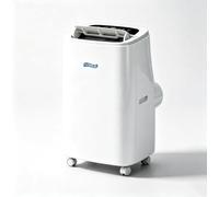 HUGGWRT 12000 BTU Portable Air Conditioner Cooling Only Freestanding Mobile Aircon Unit with Rolling Wheels for Bedroom Office White Silent Compact AC, B+Hot & Cold 14000 BTU, B+Hot & Cold 14000 BTU