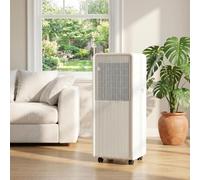 HUGGWRT Portable Air Conditioner 14000 BTU Smart AC Unit Fast Cooling Quiet Sleep Mode Dehumidifier Oscillation Window Kit for Large Rooms Home Office Comes with UK 3-p, 11000 Btu, 11000 BTU