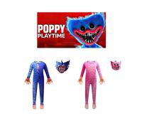 Huggy Wuggy Poppy Playtime Costume Bodysuit Jumpsuit Mask Gloves Kids Cosplay