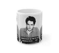 Hugh Grant Mugshot Coffee Mug 11oz | Magnificent 1995 Mug Shot Portrait | Busted | Legendary British Film Star | Hollywood Royalty | Original Art Design