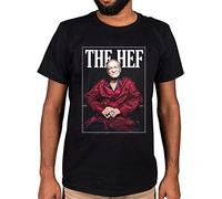 Hugh HEFNER The Hef Robe T-Shirt Ployboy Monsion Pimpin Foshion Tee Black