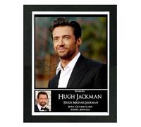 Hugh Jackman Signed Autograph Photo Print Poster Mounted Wall Art (10x12) Actor Artwork for Home & Office Decor Gift