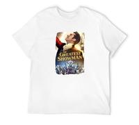 Hugh Jackman T-Shirt The Greatest Showman T-Shirt Musical Tee Top Men T-Shirt White L