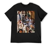 Hugh Laurie 3Pack Essential Tees Value Set Cotton Short Sleeve Crew Neck Shirts Wardrobe Basics Black