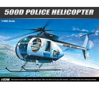 Academy Police Helicopter Model, Hughes 500D, 1:48