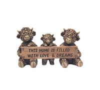 Hughie Highland Cow Figurine - This Home