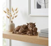 Hughie Highland Cow Lying Babies