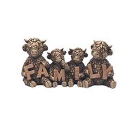 Hughie Highland Cow Message Figurine - Family