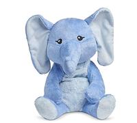HUGIMALS Emory the Elephant Plush - Heavy 2KG Weighted Cute Plush for Stress Relief & Comfort - Unscented Cute Stuffed Animal Cuddly Toys for Kids, Teens & Adults | Safe Self Care Plushie Baby Toys