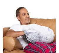 HUGIMALS The Hug Pillow | 10 lb Weighted Heavy Round Sensory Pillow with Cozy Hand Pocket for Self-Care, Comfort, Relaxation, Sleep - Thoughtful Gift for Adults, Dads, Teens, Boys