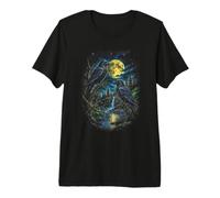 Hugin Munin Ravens of Odin and Norse Mythology Viking Art Premium T-Shirt